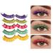 Adpan Eyelashes 5 Pairs of False Eyelashes Color Imitation Mink Eye Lashes Natural Three False Eyelashes A Variety of Stage Makeup 3D Imitation Mink False Eyelashes Soft 1 X False Eyelashes