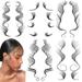 Baby Hair Temporary Tattoo MGF3 Stickers 5 Styles Tattoo Temporary Makeup Stickers Curly Hair Waterproof Baby Hairstyling Hair Tattoo Edges for Hair Template Makeup Tool