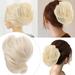 Vikudaty Wigs Female Hair Bag Ball Head Wig Button Flower Wig Ring Round Hair Cocktail Bun Bag Wigs for Women Human Hair