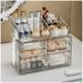 COMVTUPY Clear Makeup Organizer DNF2 with Acrylic Drawers - Ideal Makeup Organizer for Vanity or Dresser with Clear Storage Drawers 1 Top 4 Drawers Pattern B