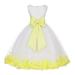 Ekidsbridal Ivory Tulle Rose Petals Junior Flower Girl Dress Pageant Mini Bridal Gown Christening Formal Evening Wedding 302T 12