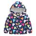 Hvyesh 1-7 Years Cute Jackets for Toddlers Baby Boys with Hooded Down Jacket Boys Girls Winter Coat Kids Thicken Warm Fleece Jacket Outerwear Clothes