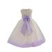 Ekidsbridal Ivory Tulle Rose Petals Junior Flower Girl Dress Pageant Mini Bridal Gown Christening Formal Evening Wedding 302T M