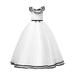 Tengma Toddler Girls Dresses Stripe Trim Bow Front Mesh Hem Party Dress Ruffle Puff Mesh Dress For 8Y To 12Y Wedding Party Princess Dress Pageant Gown White 11-12y