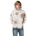 Toddler Boys Sweatshirts Little Girls Kids Hooded Unisex Galaxy Dinosaur Printed Pullover Hoodie with Pocket Tops for Boys Size 11-12T