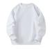 Toddler Girls Sweatshirts Baby Kids Long Sleeve Solid Color Pullover Hoodless Children Unisex Soft Coat Blouse Clothes for Girls Size 8-9T