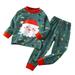 Elainilye Fashion Toddler Outfits Boys Girls Pajamas Set Print Long Sleeved Home Wear Sleepwear 2 Piece Suit 4-5 Years