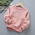 Uuszgmr Sweater For Child Boys Girls Toddler Children Child Baby Boys Girls Solid Round Collar Knitted Thick Sweater Pullover Blouse Top Outfits Clothes Soft Skin Comfortable Wear