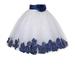 Ekidsbridal Ivory Tulle Rose Petals Junior Flower Girl Dress Pageant Mini Bridal Gown Christening Formal Evening Wedding 302T M