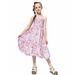 Tengma Toddler Girls Dresses Dress Summer Sleeveless Floral Prints Princess Dress Chiffon Dress Fashion Princess Dresses Pink 110