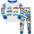 Youmylove Toddler Kids Boys Pajamas Cars Pattern Cotton Kids 2PCS Pjs Long Sleeve Sleepwear Clothes Set Outfits Leisure Child Clothing