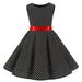 Tengma Toddler Girls Dresses Big Kids Round Neck Sleeveless Dress Wide Hem Large Dresses Party Wedding Prom Dresses Princess Dresses Black 120