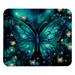 Square Mouse Pad Teal Butterfly Galaxy Personalized Premium-Textured Custom Mouse Mat Washable Mousepad Non-Slip Rubber Base Computer Mouse Pads for Wireless Mouse