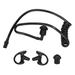 Earpiece Acoustic Tube Coiled Replacement 2 Way Radio Headset Mic Tube with Eartip for Motorola for Kenwood for Icom Black Eartips