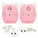 Audio Baby Monitor ISM 905 to 925MHz 100 to 240V Wireless Digital Encryption Transmission 10 Volume Adjustable for Child Pink