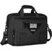 Mosiso Laptop Messenger Shoulder Bag 15-16 inch Multifunctional Adjustable Computer Handbag Notebook Carrying Sleeve Case Pockets Black