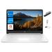 HP Stream 14 HD Display Student and Business Laptop Intel Celeron N4120 8GB Memory 64GB eMMC WiFi Bluetooth Windows 11 Home 1 Year Office 365 Included White + Mazepoly Accessories