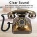 ciciglow Corded Old Fashion Antique Landline Telephone Decor Wired Home Office Telephone Decor System Home and Office Telephone Bronze