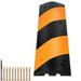 SKYSHALO 2 Piece Channel Cable Cover Rubber Cable Ramp 66000 lb Capacity Per Axle Holding Cable Wire Ramp Driveway Rubber Traffic Speed Hump Cable Cover