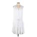 White House Black Market Casual Dress - Popover: White Dresses - Women's Size Large