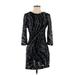 Express Cocktail Dress: Black Marled Dresses - Women's Size 2