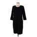 Boden Casual Dress - Sweater Dress: Black Solid Dresses - Women's Size 12