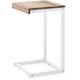 Box Furniture - Table pour tablette / portable eco 50x36x63 cm Blanc-Vieilli - Blanc