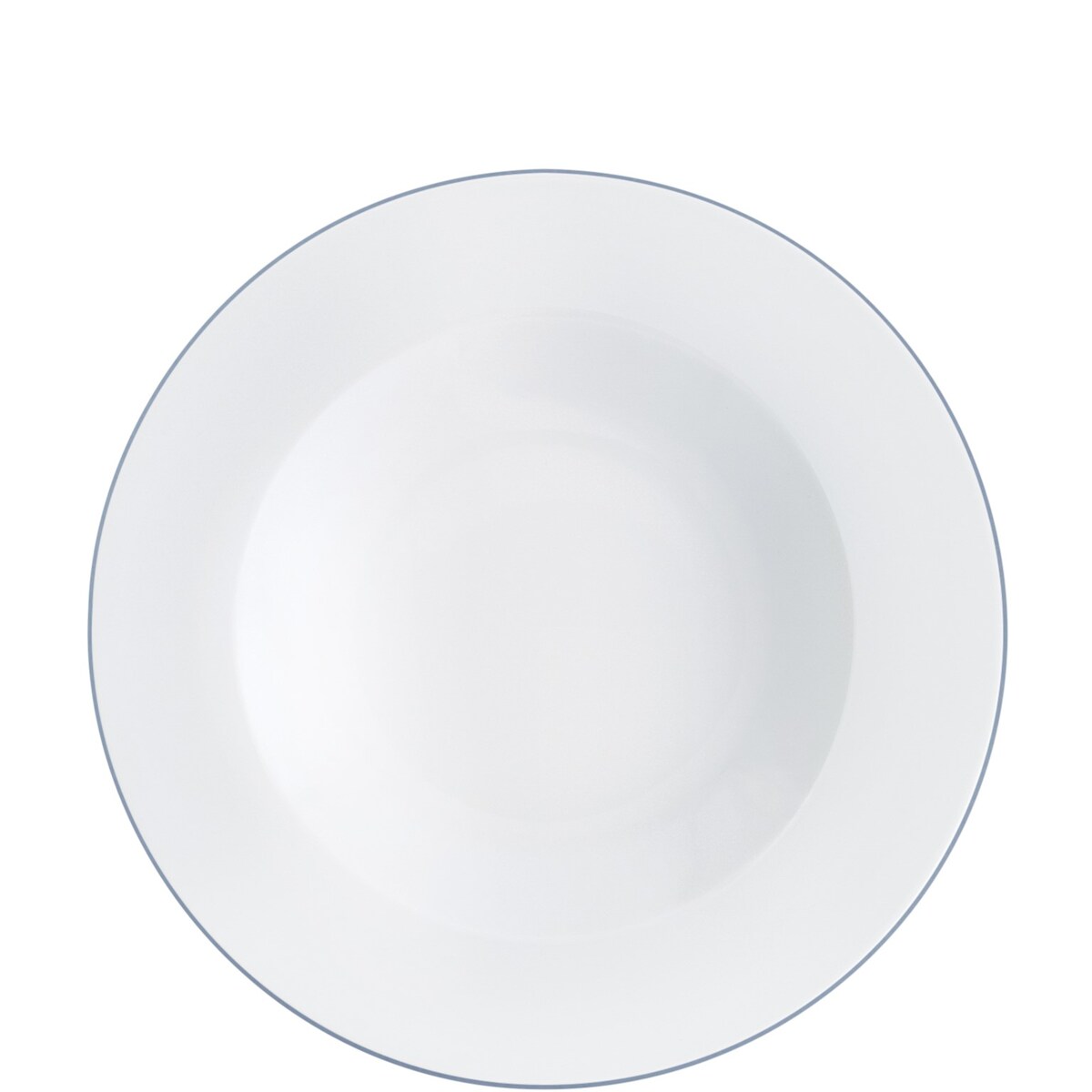 KAHLA 573406A69977C Pronto Line Suppenteller 22 cm Line stormy blue | tiefer Teller mit blau-grauer Linie aus Porzellan Image
