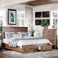 Enitial Lab Wrigley 2 Piece Bedroom Set Wood in Brown | California King | Wayfair IDF-7072CK-2C