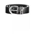Calvin Klein , Black Leather Belt ,Black female, Sizes: 90 CM, 75 CM, 85 CM, 80 CM