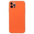 Beveled anti-drop rubberized cover for iPhone 15 Pro - Orange