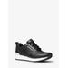 Michael Kors Allie Stride Leather and Nylon Trainer Black 5