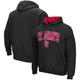 Men's Colosseum Black St. John's Red Storm Arch and Logo Pullover Hoodie