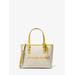 Michael Kors Jet Set Travel Extra-Small Canvas Top-Zip Tote Bag Yellow One Size