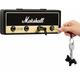 Guitar Hook Keychain Wall Mount with 4 Keyrings with Guitar Plug - Black Hiasdfls