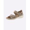 Sandale CLASSIC, Damen, Gr. 37, grau (taupe), Nubukleder, Schuhe