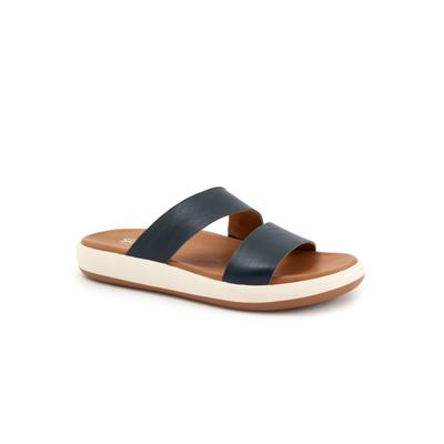 Women's Jenna Slide Sandal by SoftWalk in Navy (Size 9 M)