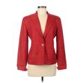 Jones New York Silk Blazer Jacket: Red Jackets & Outerwear - Women's Size 6