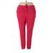 Juicy by Juicy Couture Sweatpants - High Rise: Red Activewear - Women's Size 2X-Large