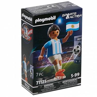 PLAYMOBIL® Argentinien Fußballspieler mit Torwand 71125