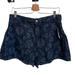Anthropologie Shorts | Anthropologie Pilcro High Waisted Denim Floral Embossed Shorts Nwt | Color: Blue | Size: 29