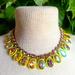J. Crew Jewelry | J. Crew Brulee Double Strand Neon Yellow Statement Necklace, A Show Stop | Color: Gold | Size: Os