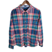 American Eagle Outfitters Shirts | American Eagle Outfitters Prep Fit Plaid Button Down Shirt Pink Blue Men's Xxl | Color: Blue/Pink | Size: Xxl