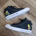 Adidas Shoes | 7y Adidas The Simpsons X Nizza Hi Rf Junior Pranks On Moe Gz3538 Casual Sneakers | Color: Black | Size: Various