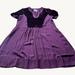 Anthropologie Dresses | Anthropologie Maeve Size M Purple Plum Ingrid Velvet V-Neck Tunic Dress | Color: Purple | Size: M