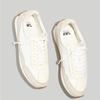 Madewell Shoes | Madewell League Sneakers Washed Nubuck L 8 R 7.5 | Color: Cream/White | Size: 8