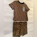 Burberry Matching Sets | Burberry Logo Shirt & Shorts Set Size 3 | Color: Brown/Cream | Size: 3tg