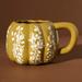 Anthropologie Kitchen | Anthropologie Floral Pumpkin Mug | Color: Cream/Green | Size: Os