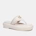 Coach Shoes | Coach Sylvie Sandal In Chalk Between Toe Sandals Low Platform | Color: Cream/White | Size: 9.5