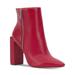 Jessica Simpson Shoes | Jessica Simpson Womens Red Timea Toe Block Heel Leather Boots Shoes 5.5 M | Color: Red | Size: 5.5